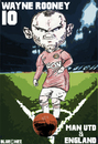 Cartoon: Wayne Rooney Man Utd and England (small) by bluechez tagged football,premiership,manchester,united,wayne,rooney,england,striker