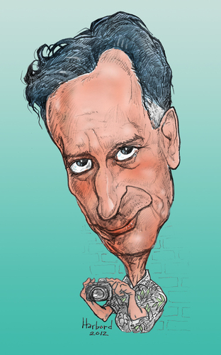 Cartoon: Brian D Roche (medium) by Harbord tagged brian,roche,painter,photographer,caricature