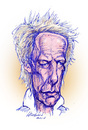 Cartoon: Art Bergmann (small) by Harbord tagged art,bergmann,canadian,singer,songwriter,musician