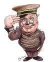 Cartoon: Benny Hill (small) by Harbord tagged benny,hill,british,comedy,silly,doorman