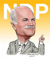 Cartoon: Jack Layton caricature (small) by Harbord tagged jack layton ndp caricature