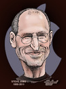 Cartoon: Steve Jobs (small) by Harbord tagged steve jobs apple mac