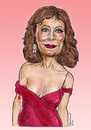 Cartoon: Susan Sarandon caricature (small) by Harbord tagged susan,sarandon,sexy,caricature