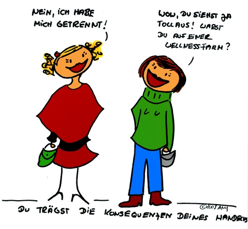 Cartoon: Wellness (medium) by Any tagged frauen,trennung,aussehen,wellness,leben