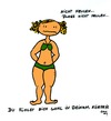 Cartoon: Der Blick in den Spiegel (small) by Any tagged frauen,aussehen,figur