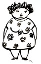 Cartoon: Louise (small) by Any tagged frauen,schuhe,klamotten,aussehen,lebensfreude