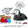 Cartoon: Rabenmutter (small) by Any tagged familie,frauen,arbeit,alltag,kinder