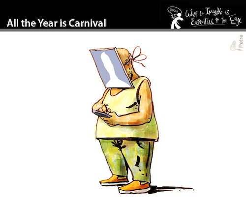 Cartoon: All the Year is Carnival (medium) by PETRE tagged masks,costumes,celebrations