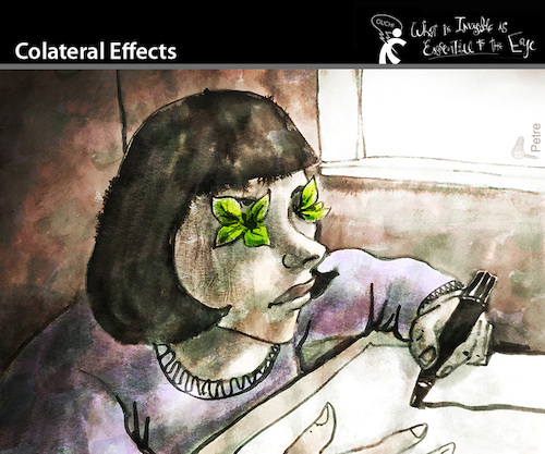 Cartoon: Colateral Effects (medium) by PETRE tagged kreativität,zeichnung,creativity,drawing