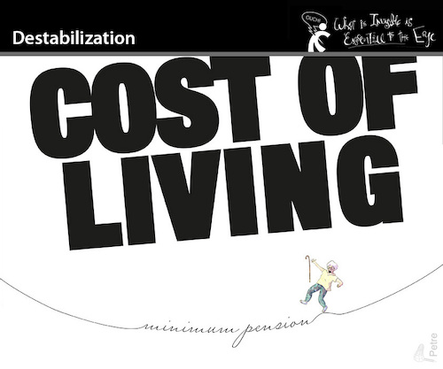 Cartoon: Destabilization (medium) by PETRE tagged destabilization,destabilisierung,argentina,repression
