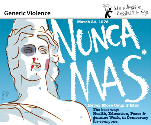 Cartoon: Generic Violence (medium) by PETRE tagged argentine,coup,detat