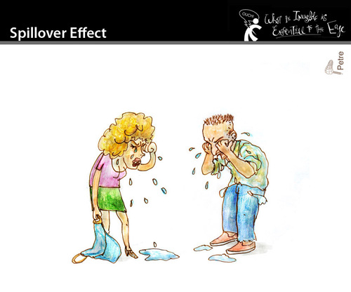 Cartoon: Spillover Effect (medium) by PETRE tagged economy,keynes