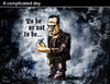 Cartoon: A complicated day (small) by PETRE tagged frankenstein,shakespeare,hamlet,mother,day