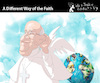 Cartoon: A DIFFERENT WAY OF THE FAITH (small) by PETRE tagged pope,francis,papst,franziskus