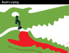Cartoon: Bush-s crying (small) by PETRE tagged towers,twin,center,trade,world,911,11september,obama