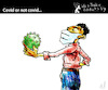 Cartoon: Covid or not Covid... (small) by PETRE tagged earth world covid19 coronavirus