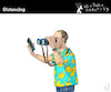 Cartoon: DISTANCING (small) by PETRE tagged distancing,distanzierung,samrtphones,binoculars
