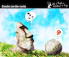 Cartoon: Doubt on the Rocks (small) by PETRE tagged easterisland moai rolling music