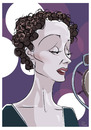 Cartoon: Edith Piaf (small) by PETRE tagged piaf singer france