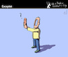 Cartoon: Escapist (small) by PETRE tagged eskapist,escapist,cellphone