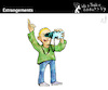 Cartoon: Estrangements (small) by PETRE tagged estrangements,fernglas,binoculars,entfremdungen