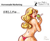 Cartoon: Homemade Marketing (small) by PETRE tagged selfie,mirror,love