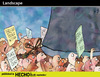 Cartoon: Landscape (small) by PETRE tagged economics social politics manifestation power