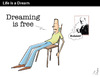 Cartoon: Life is a dream (small) by PETRE tagged freud,psicoanalysis,psycology