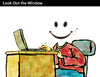 Cartoon: Look out the window (small) by PETRE tagged pc computers smile