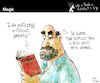 Cartoon: Magic (small) by PETRE tagged magic,montaigne,gaiety,quotation