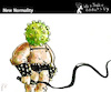 Cartoon: New Normality (small) by PETRE tagged world,covid19,coronavirus,plague,sadomaso