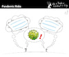 Cartoon: Pandemic Risks (small) by PETRE tagged covid19,coronavirus,pandemic,social,problems