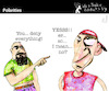 Cartoon: Polarities (small) by PETRE tagged yes no polarization