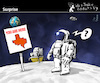 Cartoon: Surprise (small) by PETRE tagged moon,mond,texas,überraschung