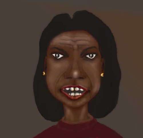 Cartoon: Condy Rice (medium) by Hezz tagged condoleezza