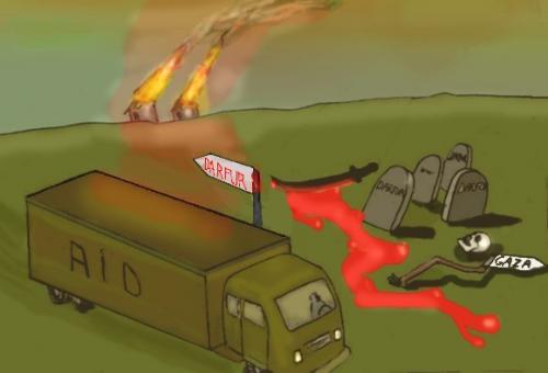 Cartoon: Darfur (medium) by Hezz tagged darfur