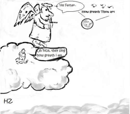 Cartoon: Greath (medium) by Hezz tagged heaven