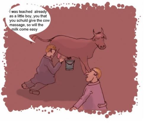 Cartoon: How to milk a cow (medium) by Hezz tagged vanhanen,milk,cow