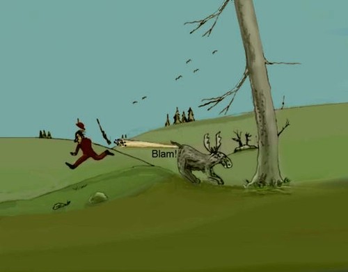 Cartoon: Hunter (medium) by Hezz tagged hunt