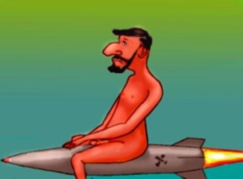 Cartoon: Irans bomb (medium) by Hezz tagged nuce