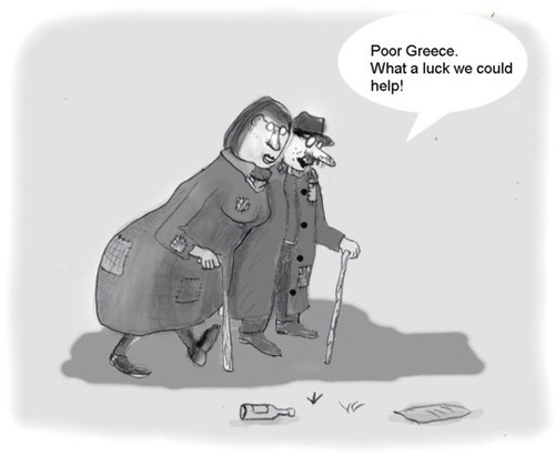 Cartoon: Poor Greece (medium) by Hezz tagged poorness