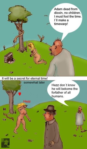 Cartoon: The eternal secret (medium) by Hezz tagged eden