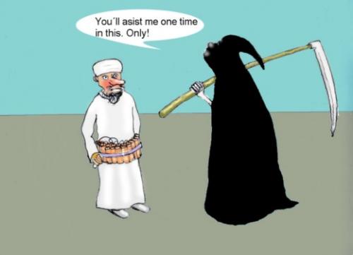 Cartoon: Todeshilfenasistent (medium) by Hezz tagged assist