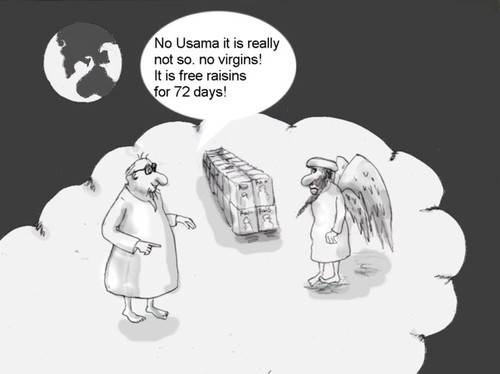 Cartoon: Usama (medium) by Hezz tagged usama