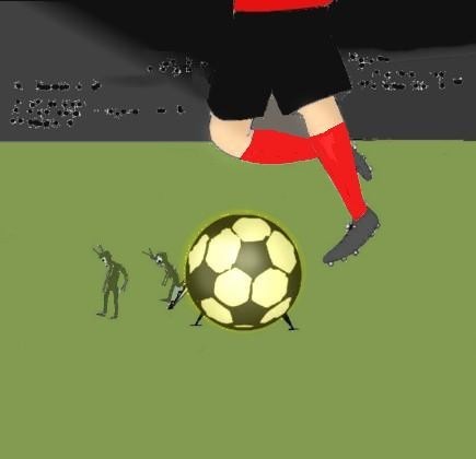 Cartoon: World cup III (medium) by Hezz tagged alien,worldcup,footboll