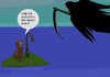 Cartoon: A pray. (small) by Hezz tagged desert,island