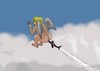 Cartoon: Crasch (small) by Hezz tagged angel airplane rumpa