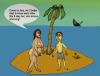 Cartoon: Strandsatta (small) by Hezz tagged strandade