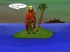 Cartoon: Who did they crucify that time? (small) by Hezz tagged island,waterwalking