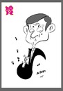 Cartoon: Mr Bean and Olympic 2012 (small) by zenchip tagged mr,bean,olympic,london,2012,zenchip,funny